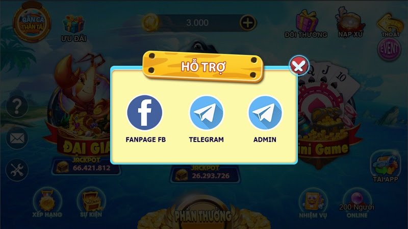 Dịch vụ chăm sóc khách hàng tại cổng game Bắn Cá Thần Tài