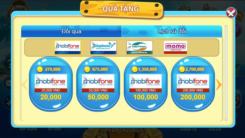 Rút tiền tại cổng game đổi thưởng Bắn Cá Thần Tài