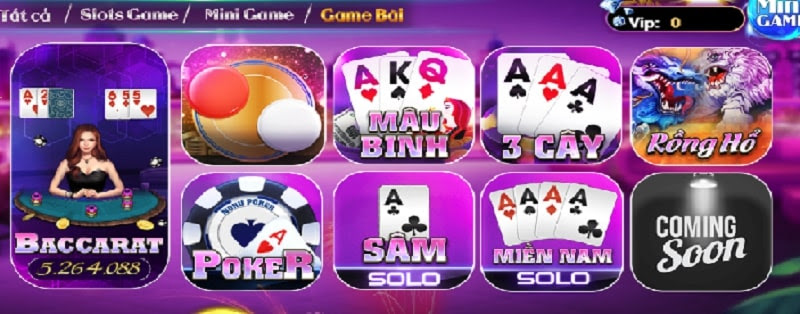 Cổng game đổi thưởng Nohu Club cũng có rất nhiều thể loại game 