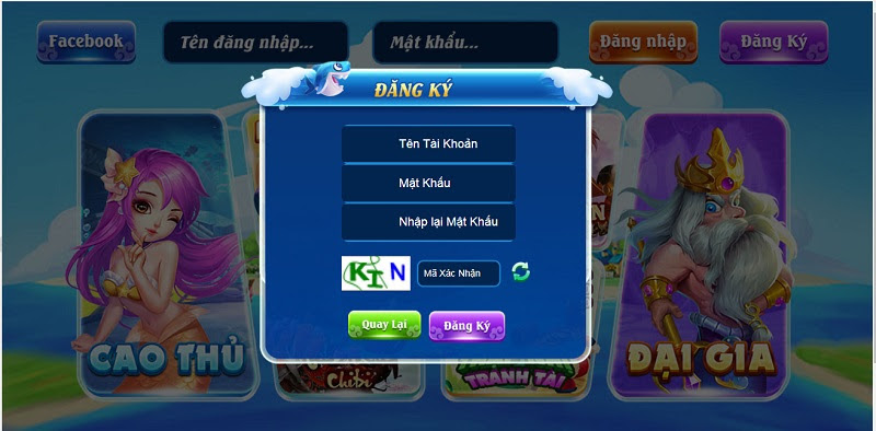 Cách đăng ký tài khoản tại cổng game Bắn Cá VIP