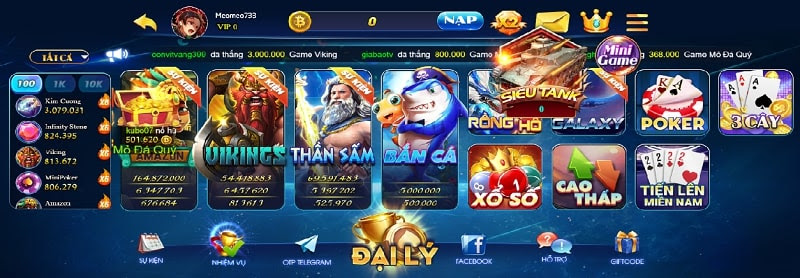 Có rất nhiều game bài đổi thưởng tại BenVip Club