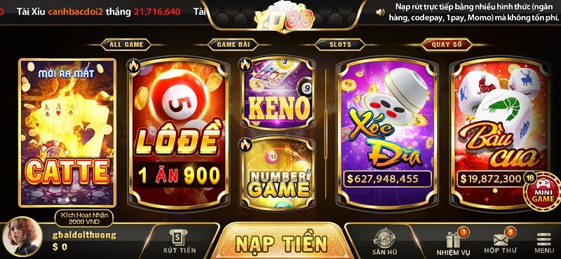 Minigame tại cổng game Yo88