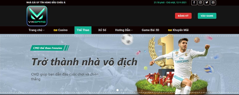 Cá cược thể thao hấp dẫn tại nhà cái Vkgame