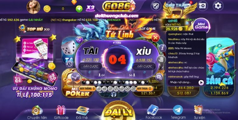 Cổng game bài đổi thưởng uy tín Go86 với dung lượng siêu nhẹ