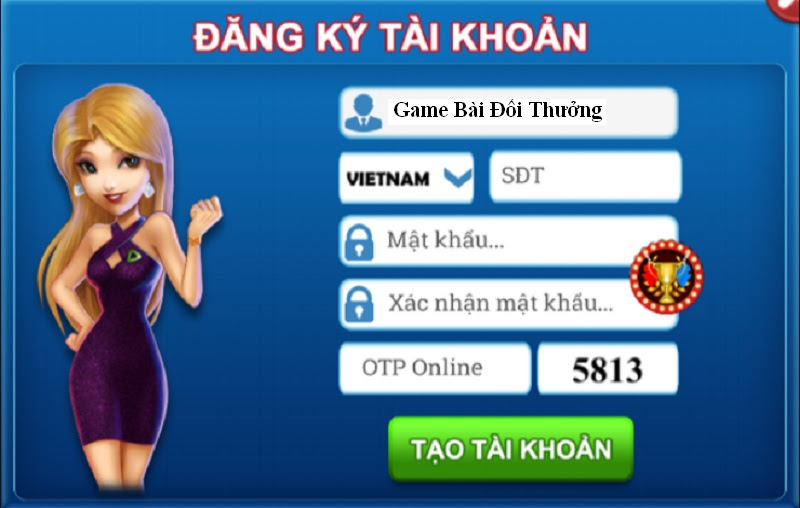 Đăng ký tài khoản tại cổng game Coin68