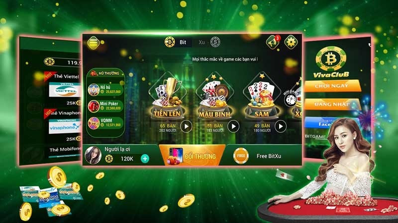 Giao diện cổng game Viva Game