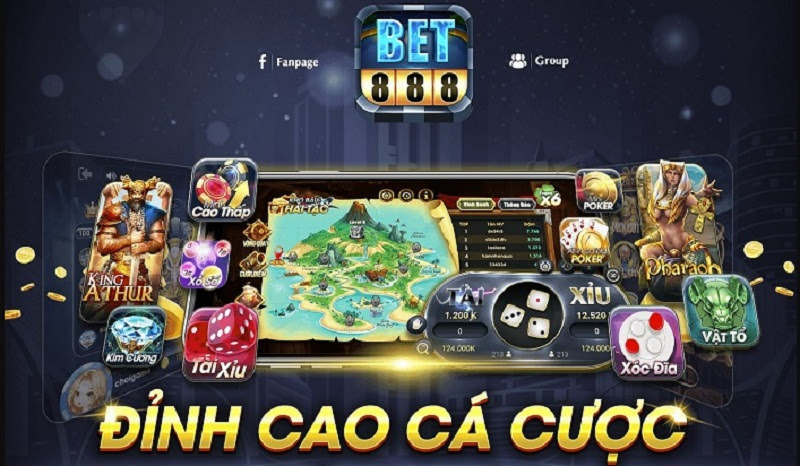 Giao diện đẹp mắt của nhà cái Bet888