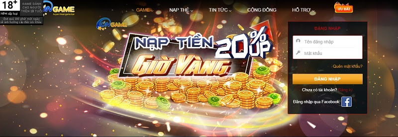 Hướng dẫn đăng ký nạp tiền tại cổng game Ongame