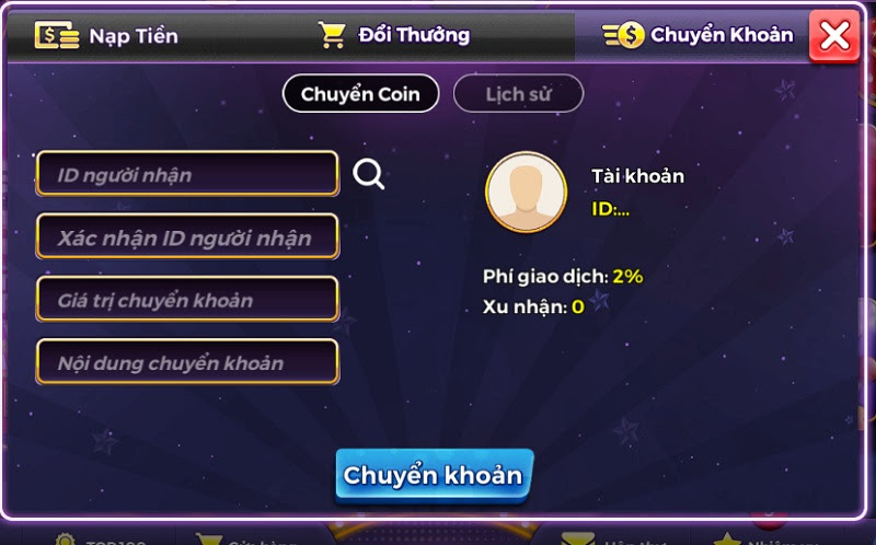 Cách rút tiền từ cổng game Ohay về tài khoản ngân hàng