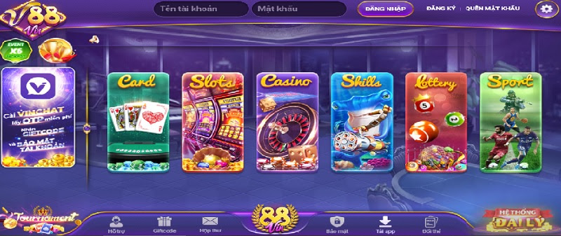 Cổng game tân binh V88 hiện nay