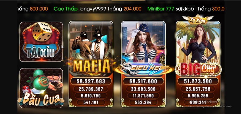 Dòng game Slot độc quyền với tỷ lệ nổ hũ cao