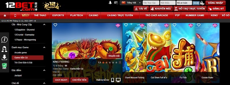 Ưu đãi hấp dẫn thứ 6 hàng tuần tại bắn cá 12Bet