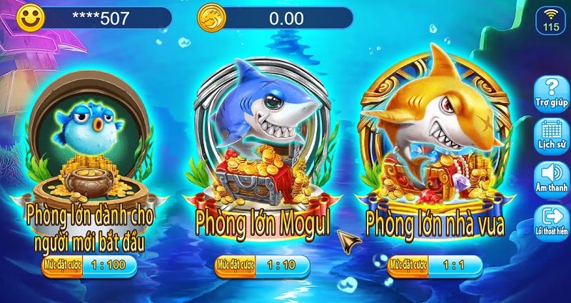 Phòng chơi tại game bắn cá LIXI88