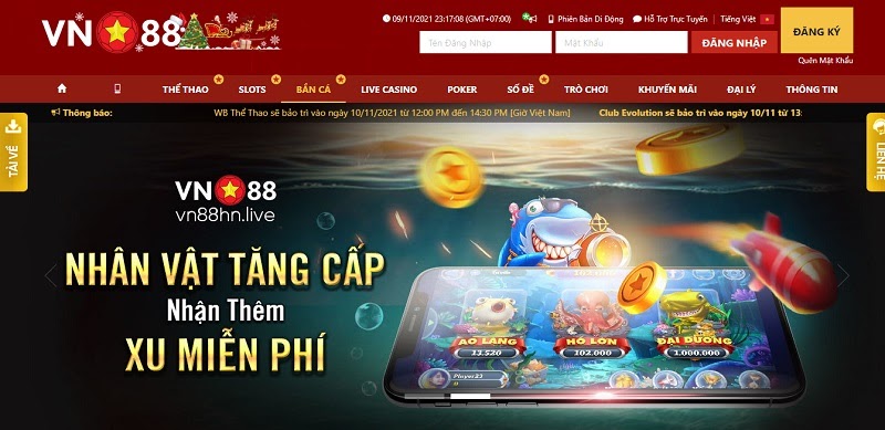 Chơi game bắn cá VN88 đỉnh cao nhất hiện nay