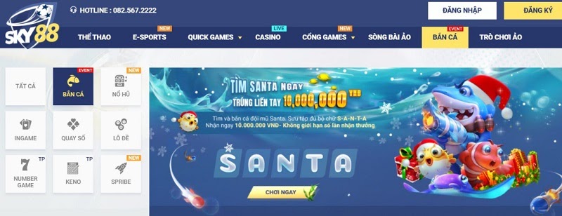 Chơi game bắn cá Sky88 nhận ngay thưởng lớn