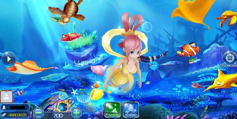 Thủy cung đẹp mắt tại game bắn cá 8live