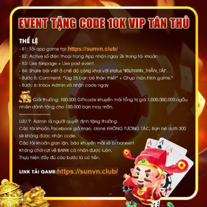 Hướng dẫn nhận vô vàn các Giftcode sunvn vip đơn giản, hiệu quả cao