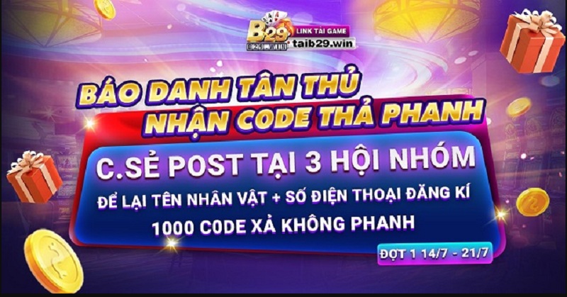 Giới thiệu giftcode B29 club