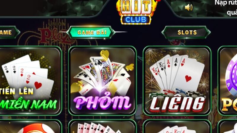 Game bài phỏm Hit Club với tỷ lệ ăn thưởng số 1 trong lòng cược thủ