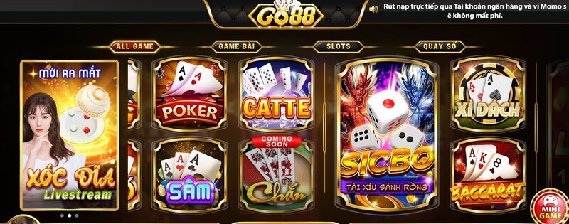 Game bài Catte Go88 trò chơi khiến tín đồ mê đỏ đen đứng ngồi không yên