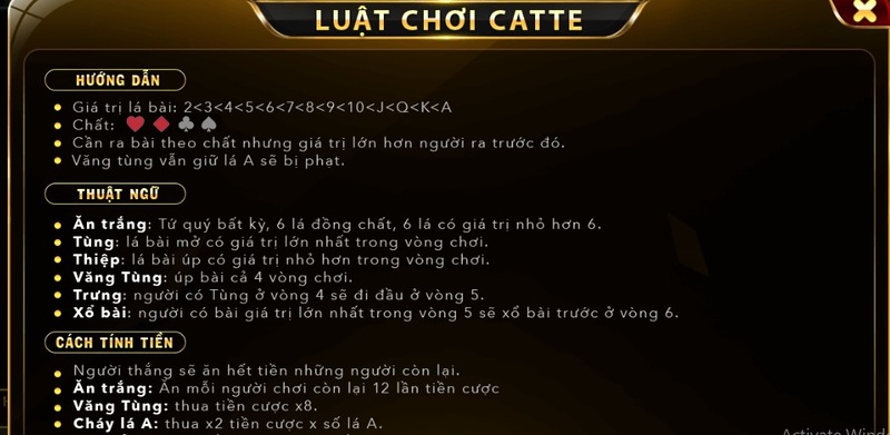 Game bài Catte Go88 trò chơi khiến tín đồ mê đỏ đen đứng ngồi không yên