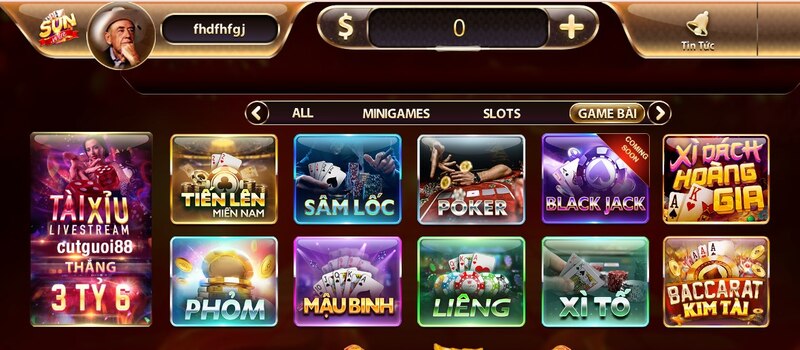 Mậu binh Sunwin tựa game giúp người chơi  trở mình thành đại gia trong chớp mắt 